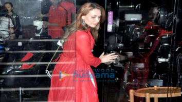 Iulia Vantur snapped outside a salon in Bandra