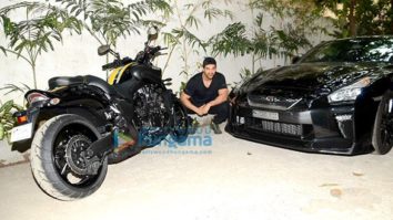 John Abraham snapped with his favorite bike and car