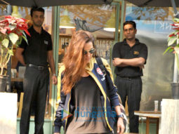 Neha Dhupia snapped post lunch at The Kitchen garden