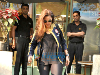 Neha Dhupia snapped post lunch at The Kitchen garden