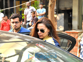Neha Dhupia snapped post lunch at The Kitchen garden