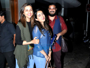 Parineeti Chopra snapped with friends post dinner at Salt Water Cafe