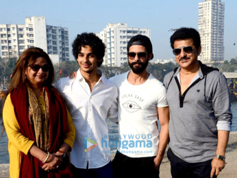 Shahid Kapoor and Ishaan Khatter snapped on the sets of Majid Majidi movie