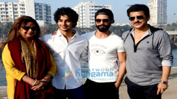 Shahid Kapoor and Ishaan Khatter snapped on the sets of Majid Majidi movie