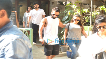 Shahid Kapoor and Mira Rajput snapped post lunch at a restaurant in Bandra