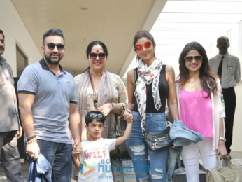 Shilpa Shetty & family snapped post lunch at Hakkasan