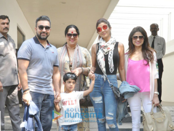 Shilpa Shetty & family snapped post lunch at Hakkasan