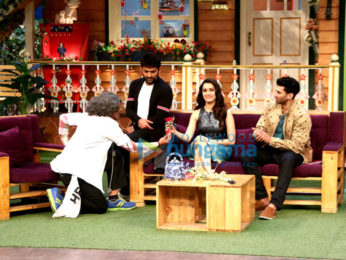 Shraddha Kapoor and Aditya Roy Kapur on the sets of The Kapil Sharma Show