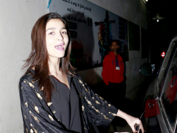 Sidharth Malhotra & Alia Bhatt snapped post a screening of 'Dangal'