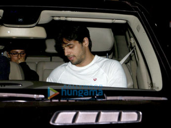Sidharth Malhotra & Alia Bhatt snapped post a screening of 'Dangal'