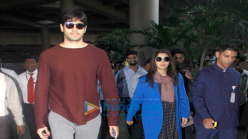 Sidharth Malhotra and Alia Bhatt return from Amsterdam