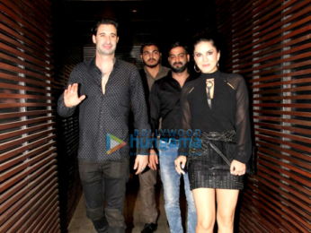 Sunny Leone snapped with hubby post dinner at Estella, Juhu