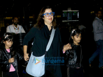 Varun Dhawan, Farah Khan & Vidhu Vinod Chopra arrive in Mumbai
