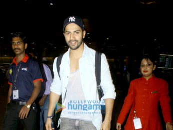 Varun Dhawan, Farah Khan & Vidhu Vinod Chopra arrive in Mumbai