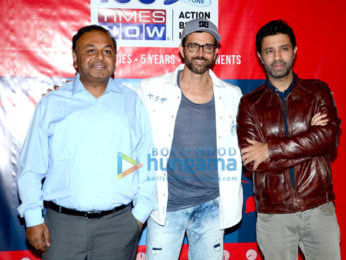 Hrithik Roshan celebrates the presence of the news channel TIMES NOW in 100 countries