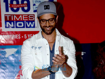 Hrithik Roshan celebrates the presence of the news channel TIMES NOW in 100 countries