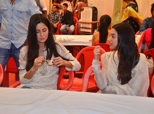 katrina kaif aditi rao hydari attend anurag basus much celebrated saraswati puja 2