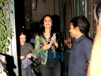 Mallika Sherawat snapped post dinner with friends