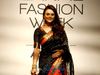 Preity Zinta walks the ramp at Lakme Fashion Week 2017