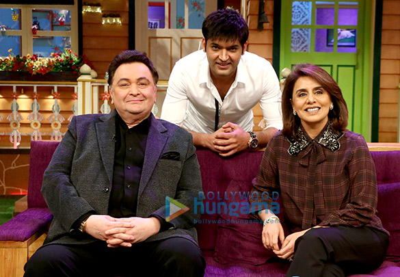 Rishi Kapoor and Neetu Singh snapped on sets of The Kapil Sharma Show |  Parties & Events - Bollywood Hungama