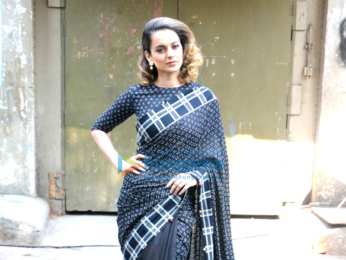 Shahid Kapoor & Kangna Ranaut snapped on the sets of Indian Idol 9