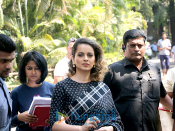 Shahid Kapoor & Kangna Ranaut snapped on the sets of Indian Idol 9