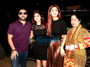 Shilpa Shetty & family ring in Shamita Shetty's birthday at Bastian