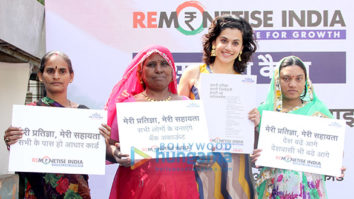 Taapsee Pannu endorses a cashless economy by supporting the ‘Remonetise India’ campaign