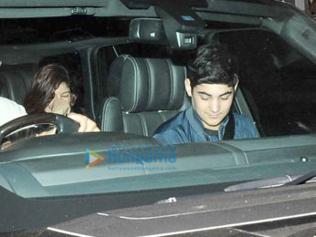 Twinkle Khanna and Aarav Kumar snapped post a movie screening at PVR Juhu