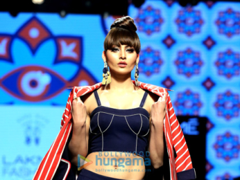 Urvashi Rautela walks the ramp at Lakme Fashion Week 2017
