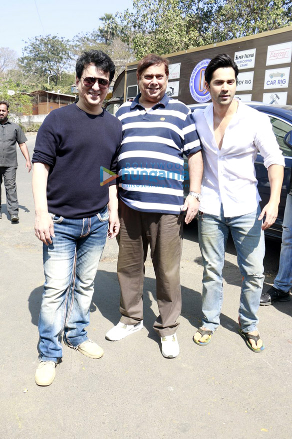 Varun Dhawan, David Dhawan and Sajid Nadiadwala at Judwaa 20th year media meet Varun Dhawan, David Dhawan and Sajid Nadiadwala at Judwaa 20th year media meet