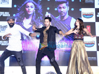 Varun Dhawan and Alia Bhatt at the song launch of 'Tamma tamma'