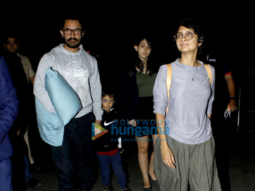 Aamir Khan departs with his family for holidays
