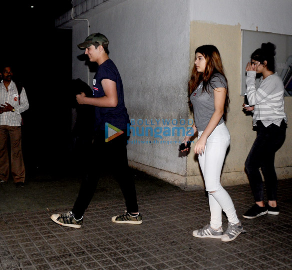 aarav kumar snapped with his close friends post a movie screening at pvr juhu 1