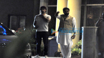 Abhishek Bachchan, Aishwarya Rai Bachchan & Kunal Kapoor snapped at Lilavati Hospital