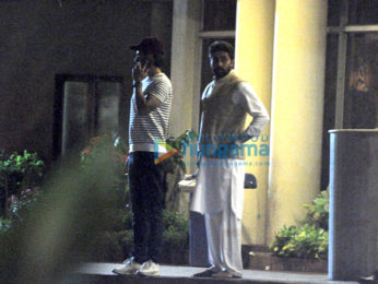Abhishek Bachchan, Aishwarya Rai Bachchan & Kunal Kapoor snapped at Lilavati Hospital