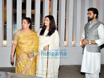 Aishwarya Rai Bachchan's (late) father Krishnaraj Rai's shraddhanjali dinner at Blue Sea, Worli