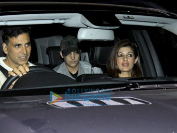 Akshay Kumar, Twinkle Khanna & Aarav snapped at PVR, Juhu