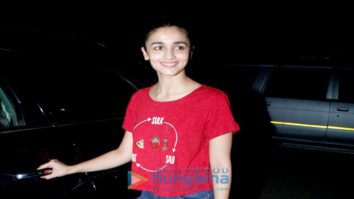 Alia Bhatt snapped post an ad shoot at Mehboob Studio
