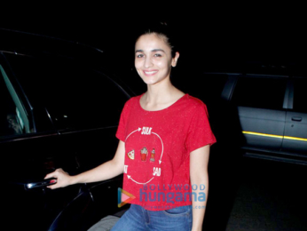 Alia Bhatt snapped post an ad shoot at Mehboob Studio