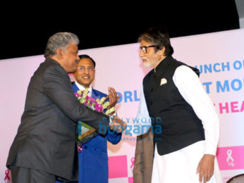 Amitabh Bachchan & Pamela Chopra at the launch of Breast Cancer app