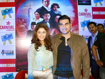 Arbaaz Khan & Manjari Fadnis promote 'Jeena Isi Ka Naam Hai' at Carnival Cinemas Rave Moti Mall in Kanpur