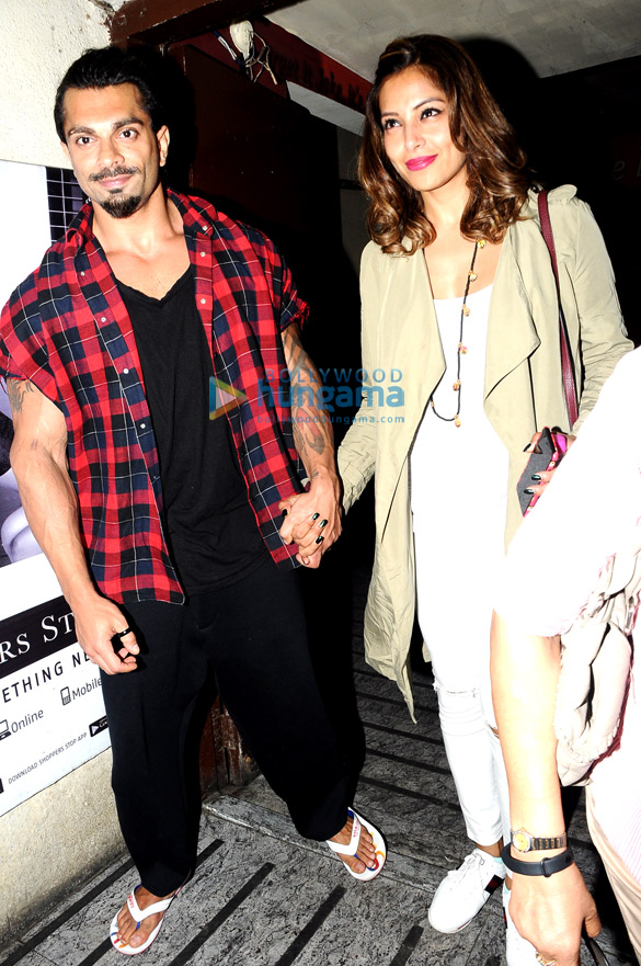 Bipasha Basu & Karan Singh Grover snapped post a movie screening at PVR Juhu Bipasha Basu & Karan Singh Grover snapped post a movie screening at PVR Juhu