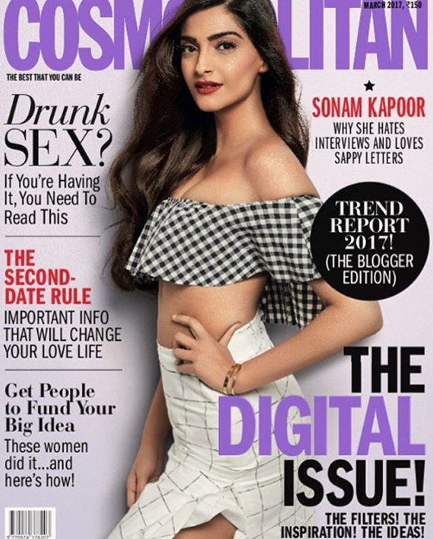 Sonam Kapoor Hot Sex - Check out: Sonam Kapoor looks hot in a crop top on the cover of  Cosmopolitan : Bollywood News - Bollywood Hungama