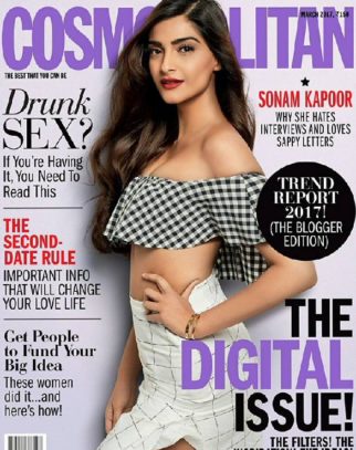 Sonam Kapoor On The Cover Of Cosmopolitan