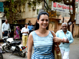 Dia Mirza snapped post salon session at B’Blunt