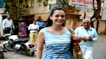 Dia Mirza snapped post salon session at B’Blunt