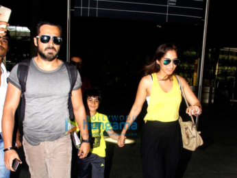 Emraan Hashmi, Farhan Akhtar, Kalki Koechlin and Prachi Desai snapped at the airport