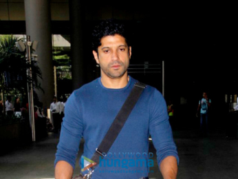 Farhan Akhtar & Lisa Haydon snappd at the airport