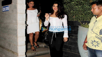 Jacqueline Fernandez snapped post dinner at a restaurant in Bandra